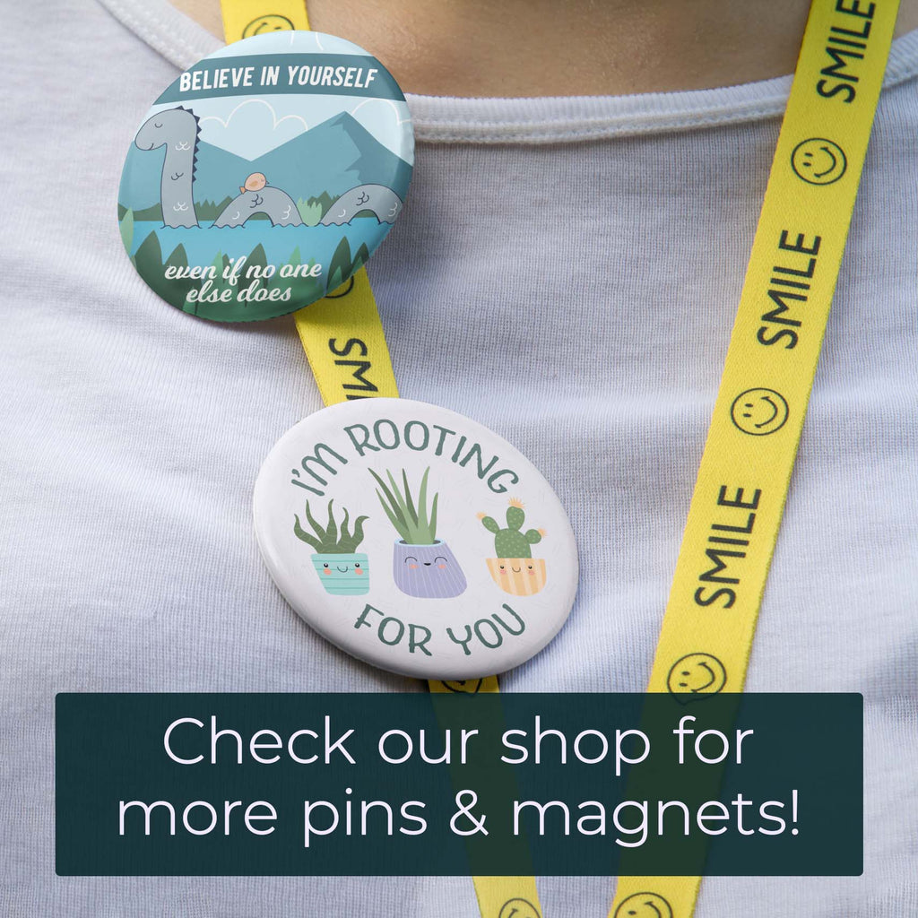 Rooting for You Plant Pin - 2.25" Pinback Button