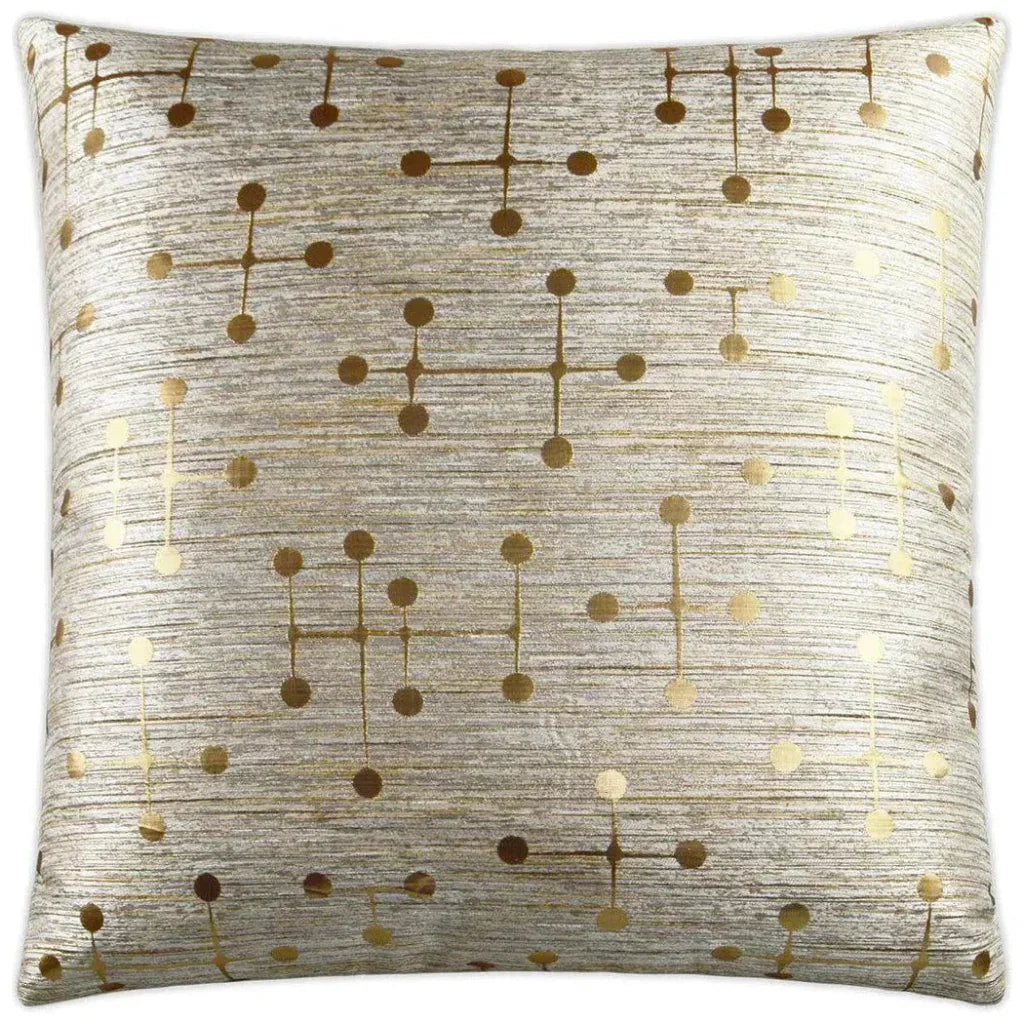 Morse Gold Throw Pillow With Insert
