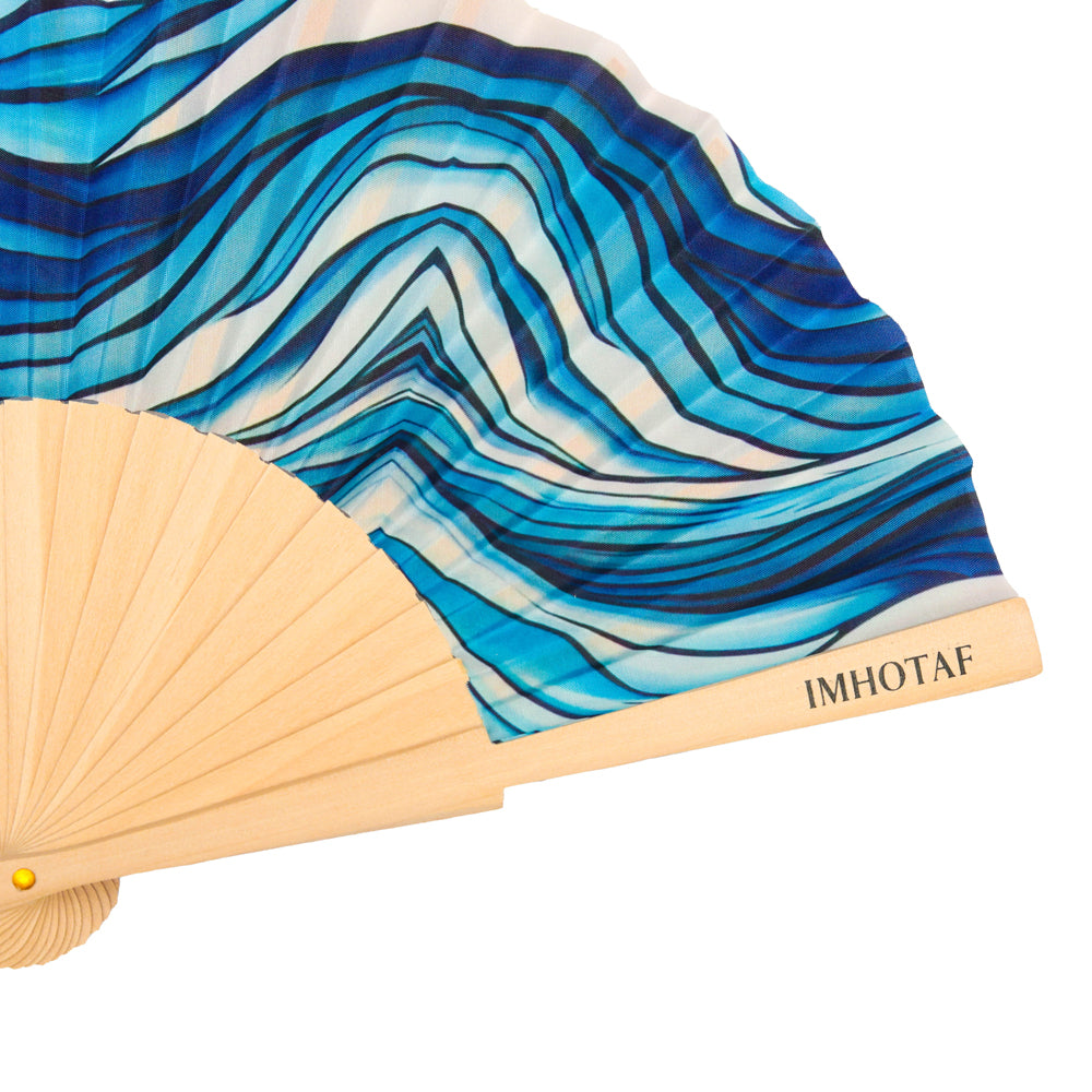 Ocean Flow Hand Fan