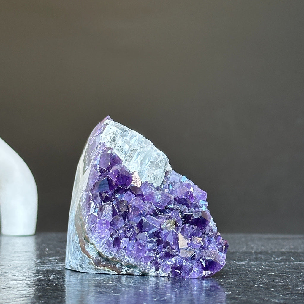 Natural Deep Purple Uruguay Amethyst Crystal Geode