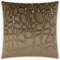 Nubia Chocolate Brown Throw Pillow With Insert