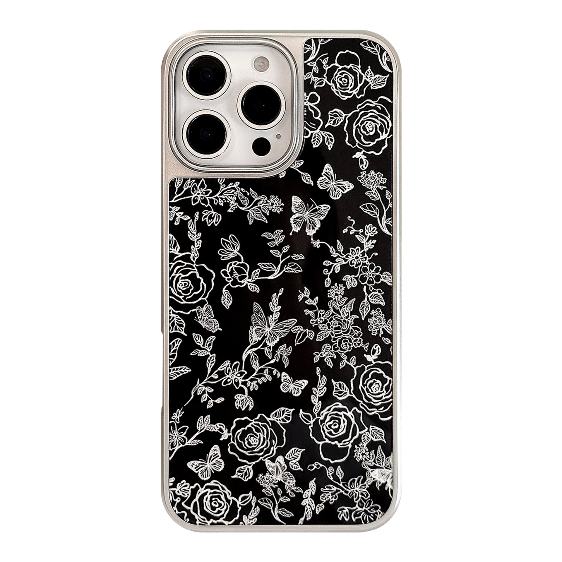 Gilt Apple 16promax mobile phone case iphone17 electroplating 13/14 butterfly 15 premium sense suitable for Huawei