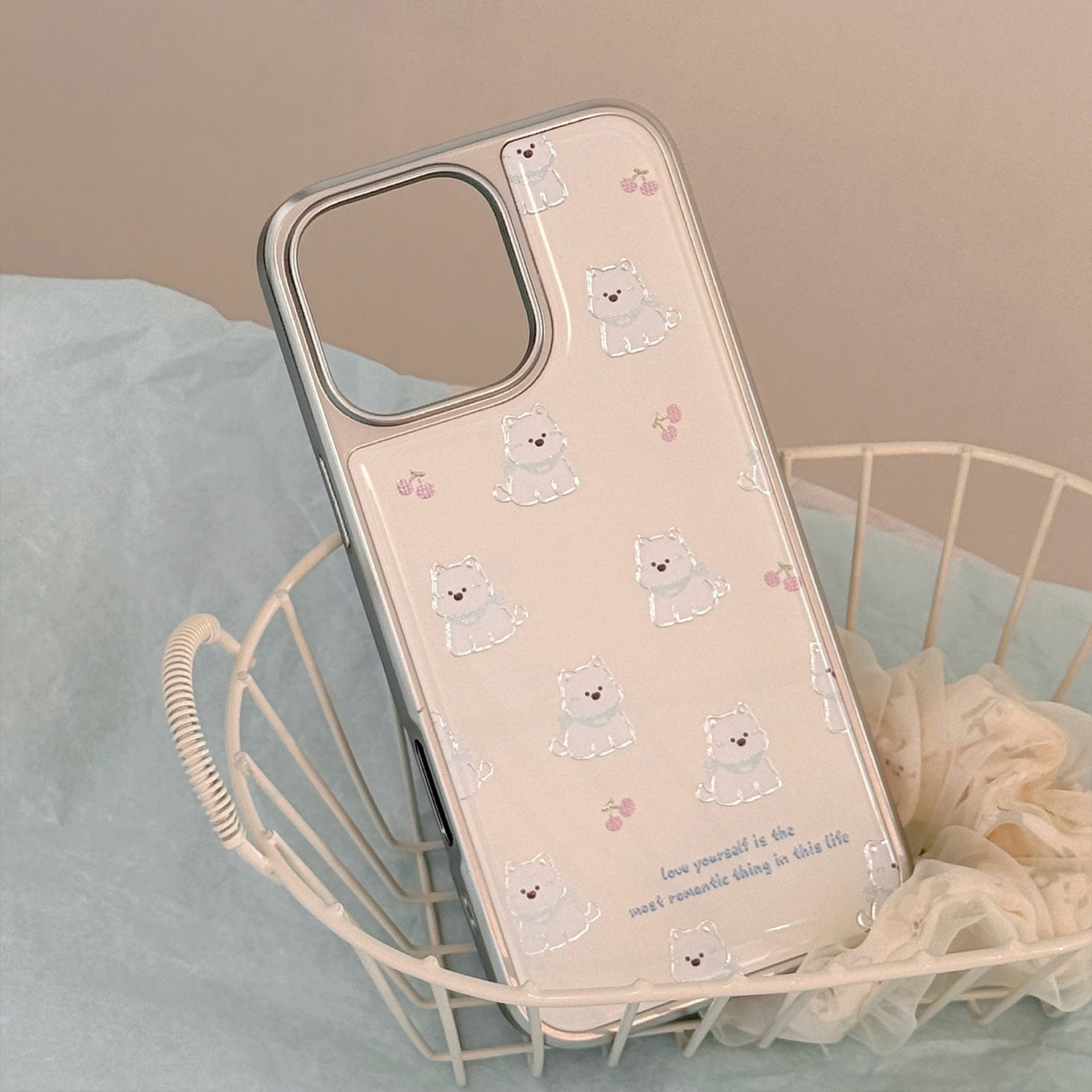 Gilt ins West Highland Applicable Apple 17Pro Max Mobile Phone Case iphone16 Epoxy 13 Electroplating 14 Huawei