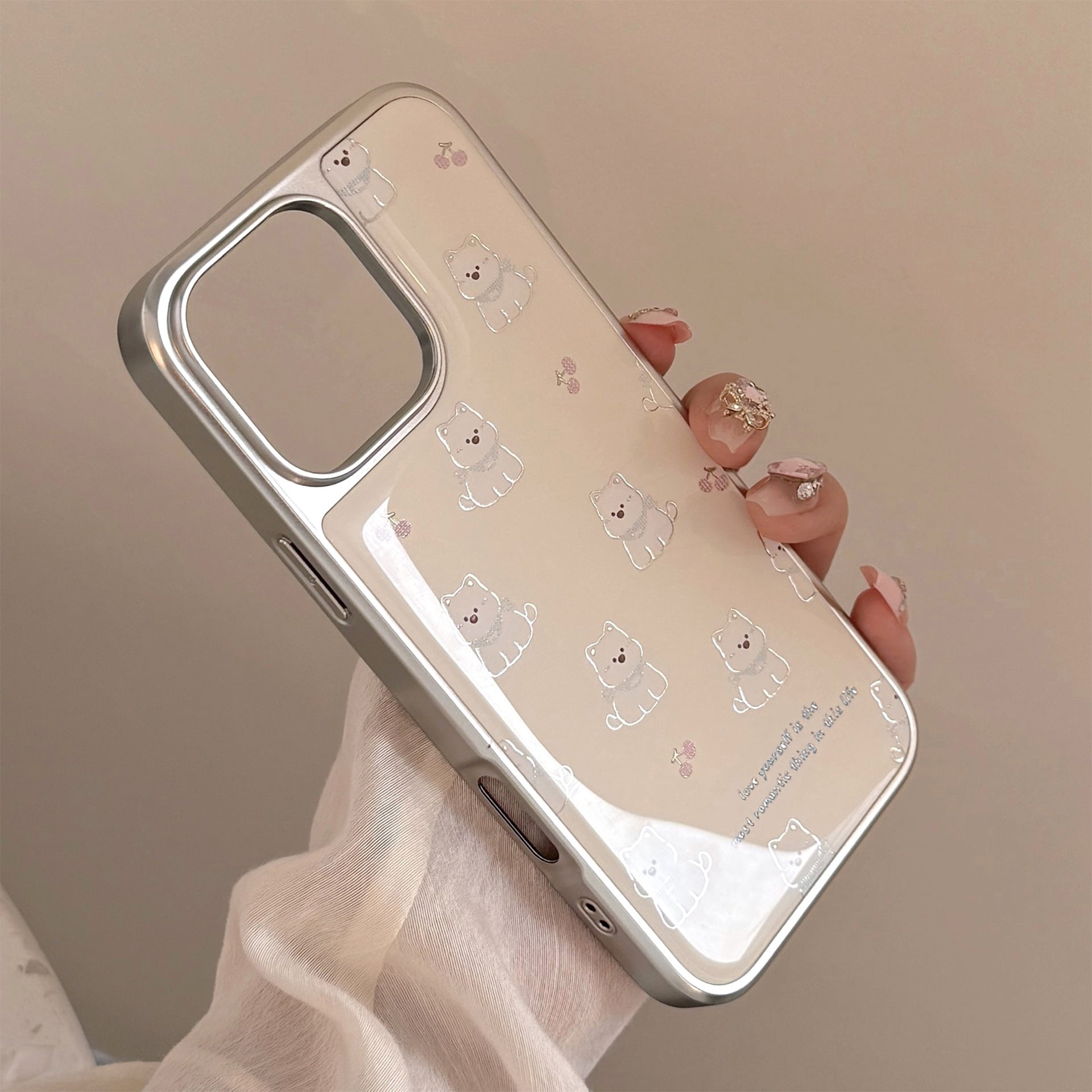 Gilt ins West Highland Applicable Apple 17Pro Max Mobile Phone Case iphone16 Epoxy 13 Electroplating 14 Huawei