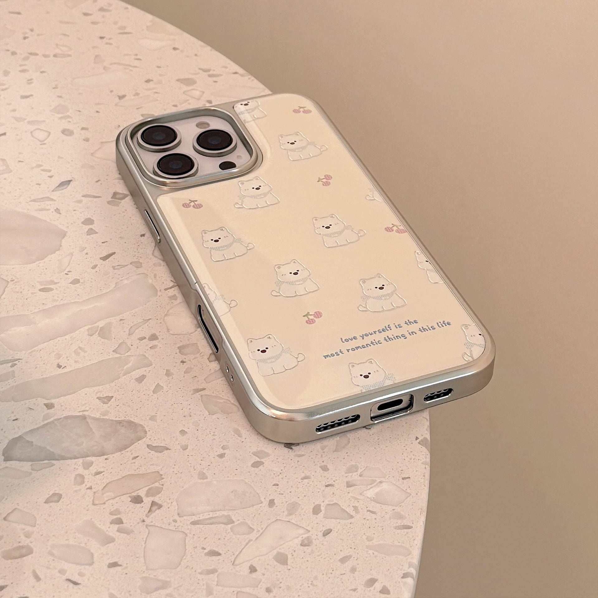 Gilt ins West Highland Applicable Apple 17Pro Max Mobile Phone Case iphone16 Epoxy 13 Electroplating 14 Huawei