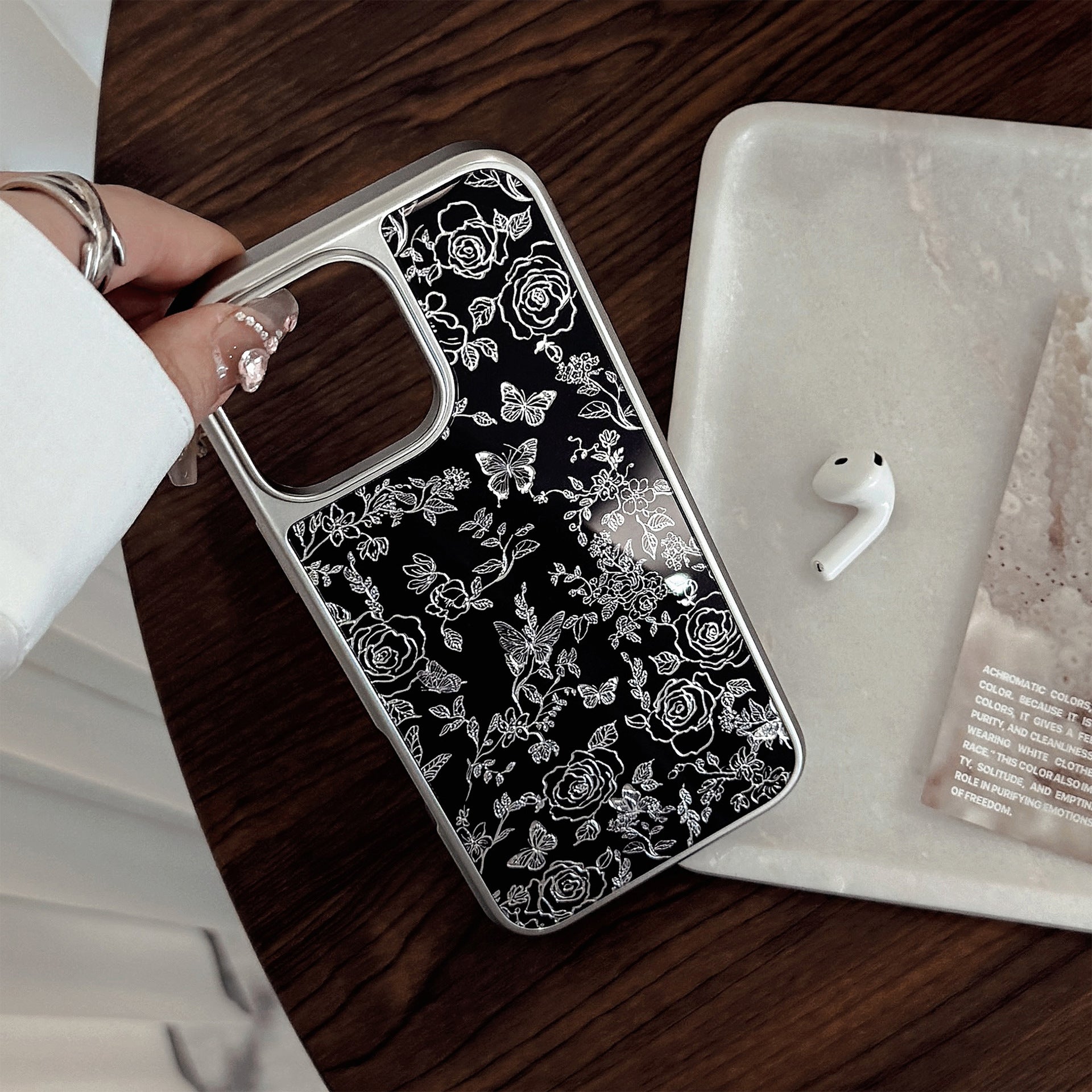 Gilt Apple 16promax mobile phone case iphone17 electroplating 13/14 butterfly 15 premium sense suitable for Huawei