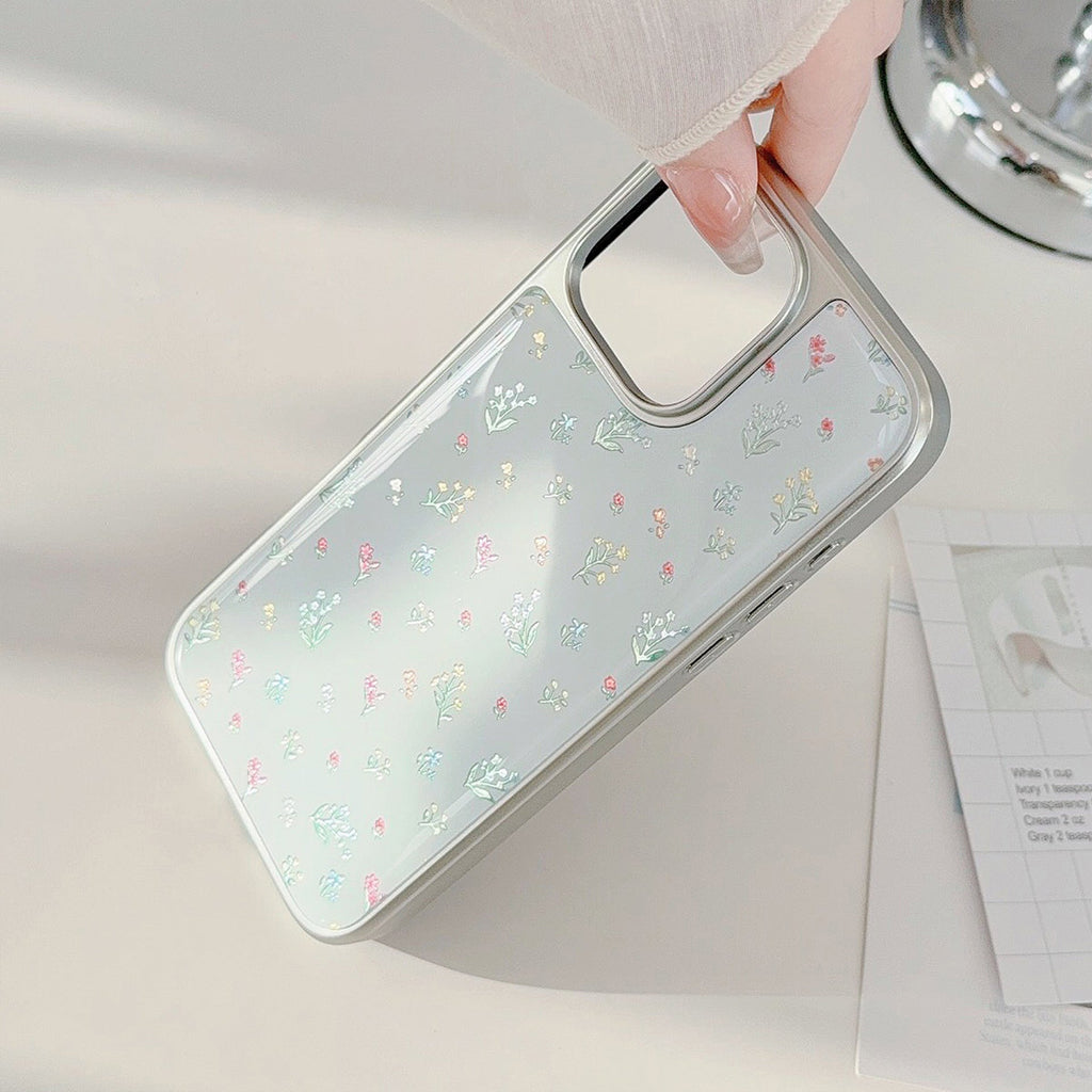 Gilt 15 Apple 16Pro Max mobile phone case iphone17 color flower 14 suitable for Huawei mate Epoxy