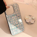 Gilt applicable iphone15 apple 16promax mobile phone case rotating bow magnetic suction bracket 14 plaid 17