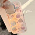 Gilt applicable iphone15 mobile phone case 17Promax laser pink cartoon 16 anti-drop 14 Korean 13 hard case