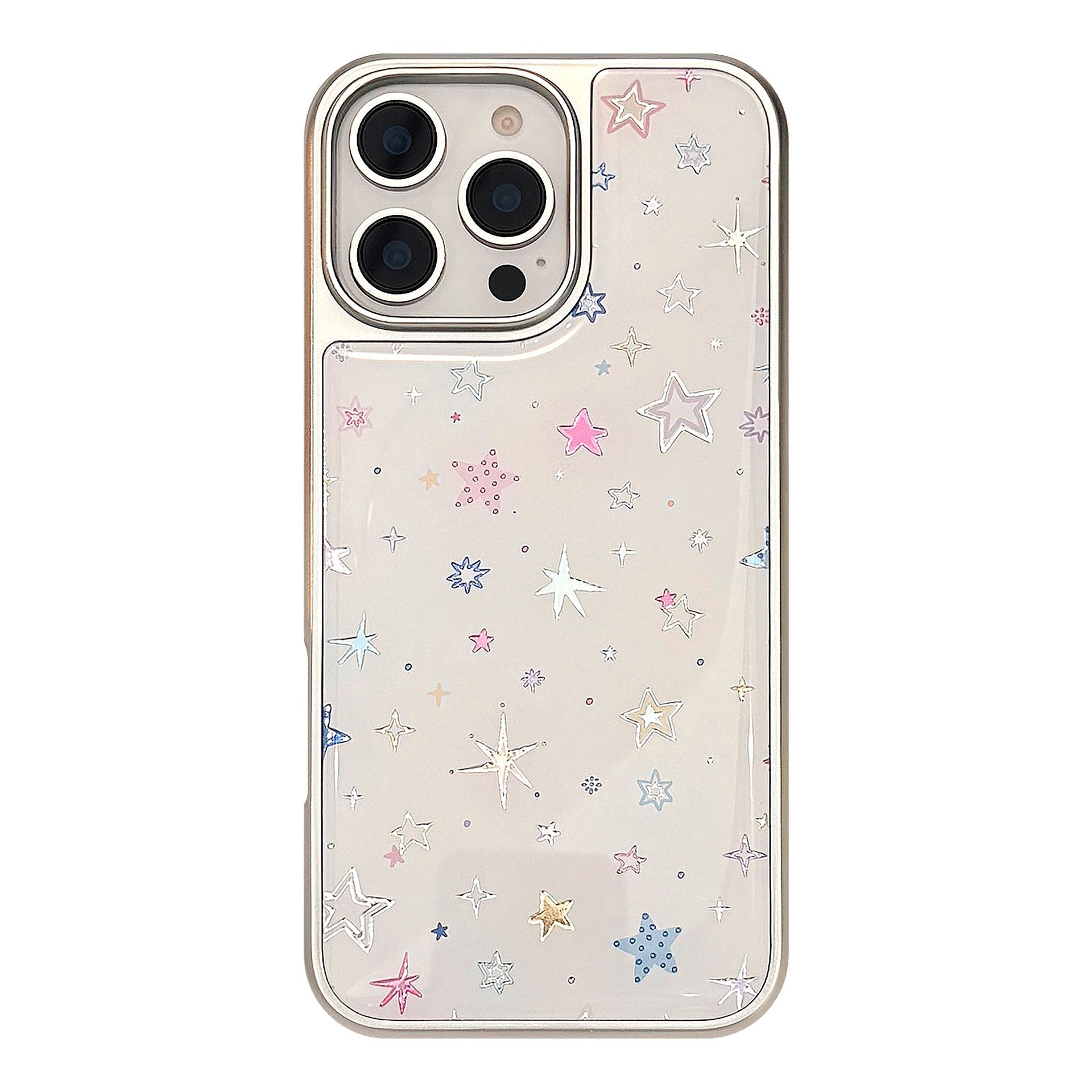 Gilt applicable to Apple 15promax mobile phone case iphone16 Epoxy dopamine star 17 electroplating 14 Huawei