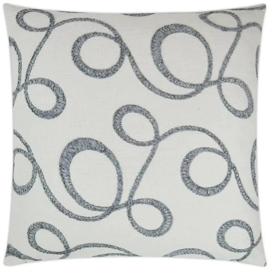 Okeefe Slate Off-White Throw Pillow Insert