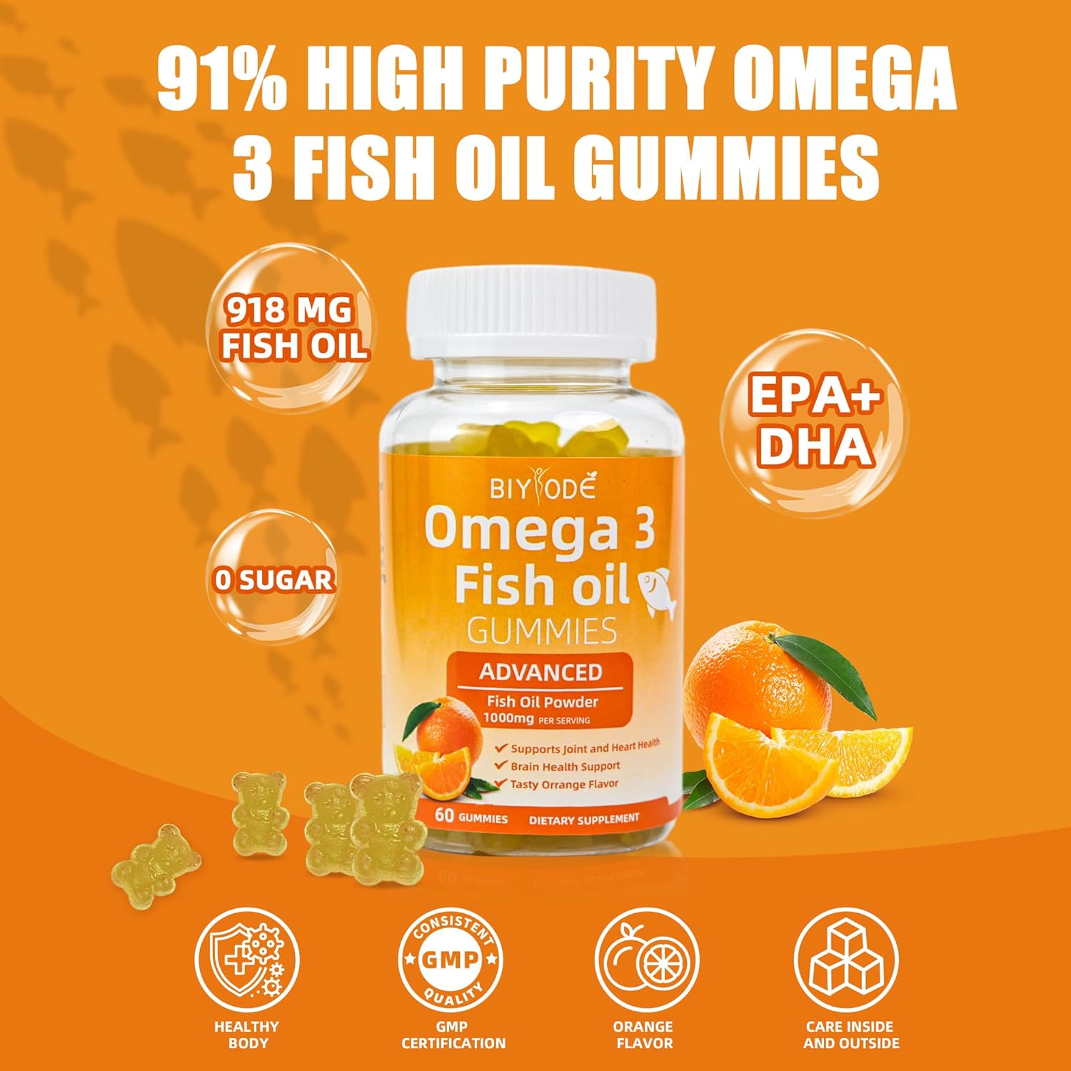 Pure Omega-3 Fish Oil Gummies