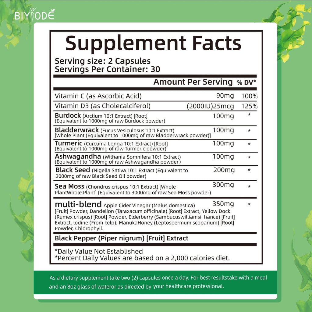 Organic Sea Moss Capsules