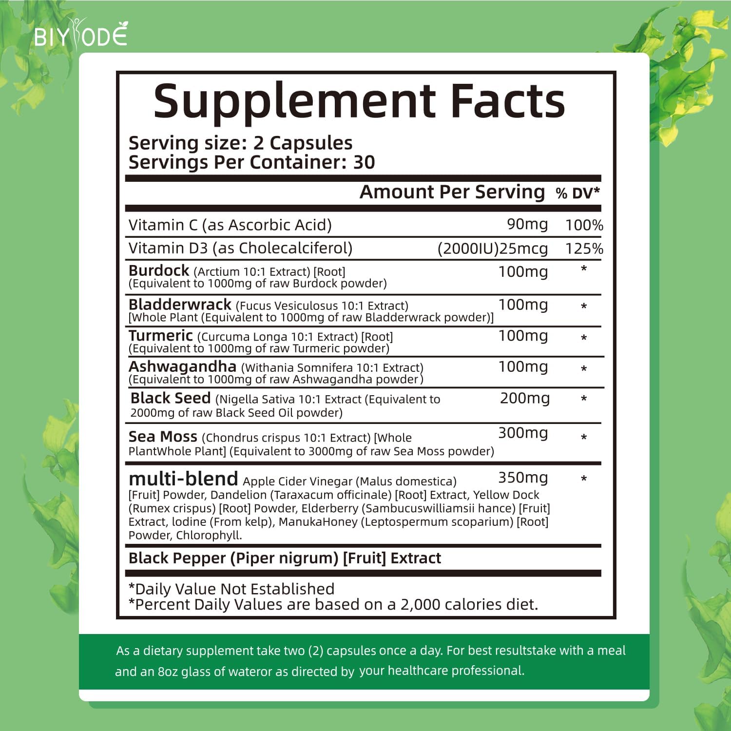 Organic Sea Moss Capsules