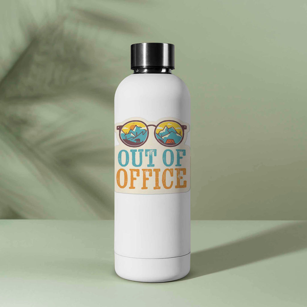 Out of Office Camping Sticker