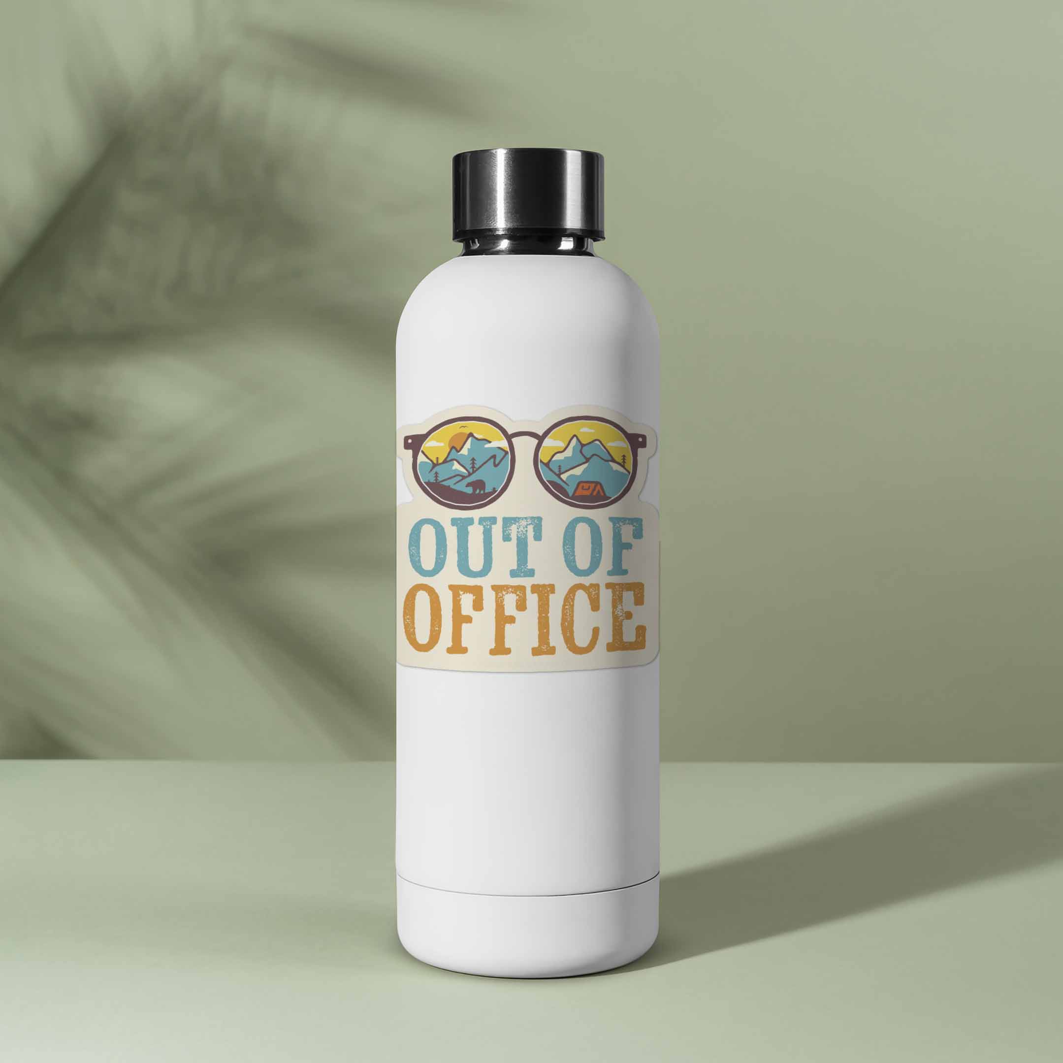 Out of Office Camping Sticker
