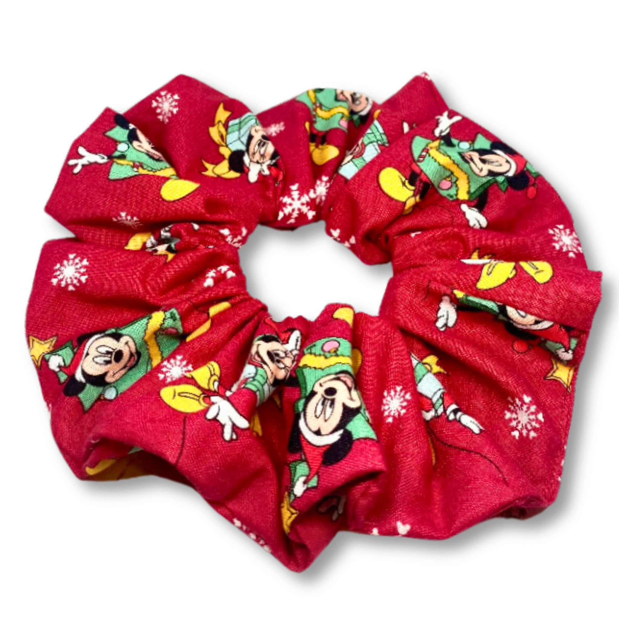 Red Christmas Mouse Scrunchie