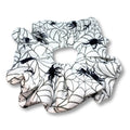 White Spiderweb Halloween Bullet Scrunchie