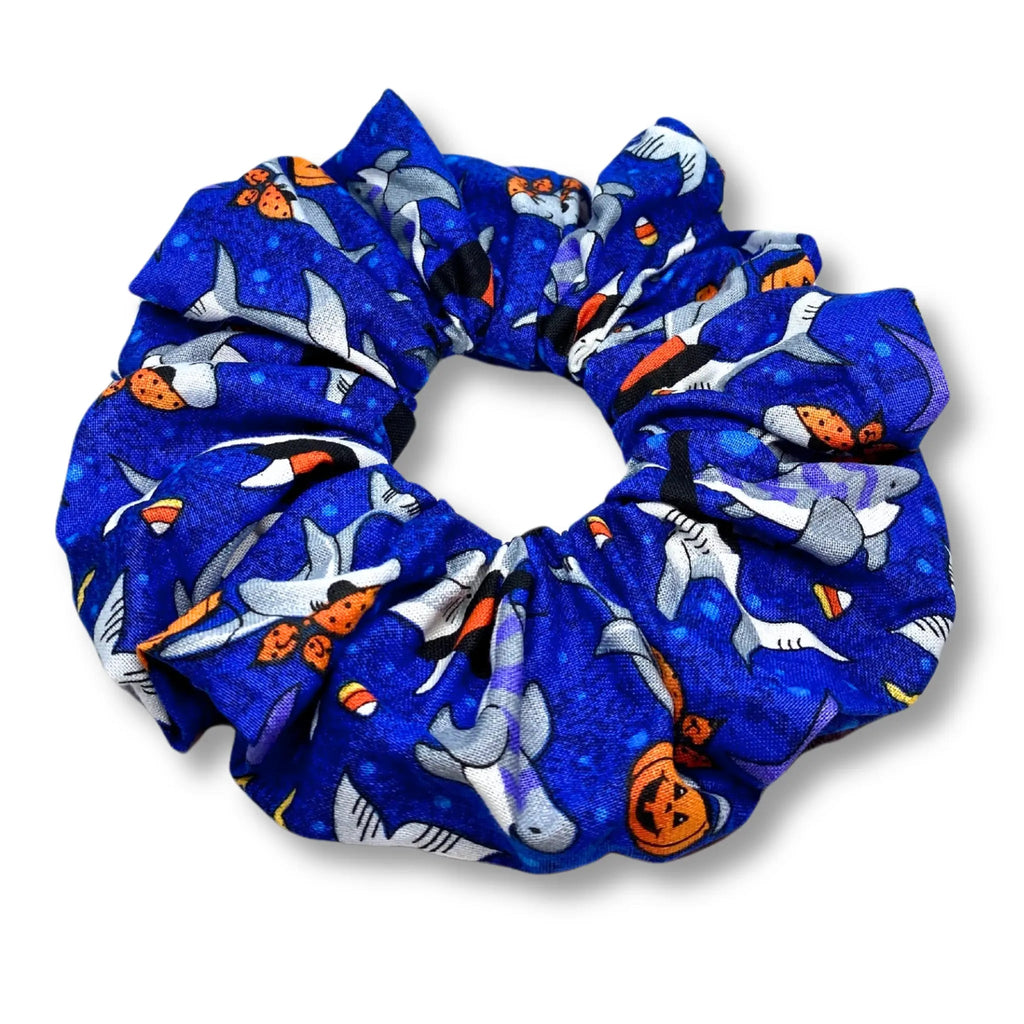 Halloween Shark Scrunchie