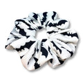 White Bats Halloween Bullet Scrunchie