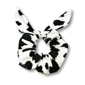 Mini Cow Print Tie Scrunchie