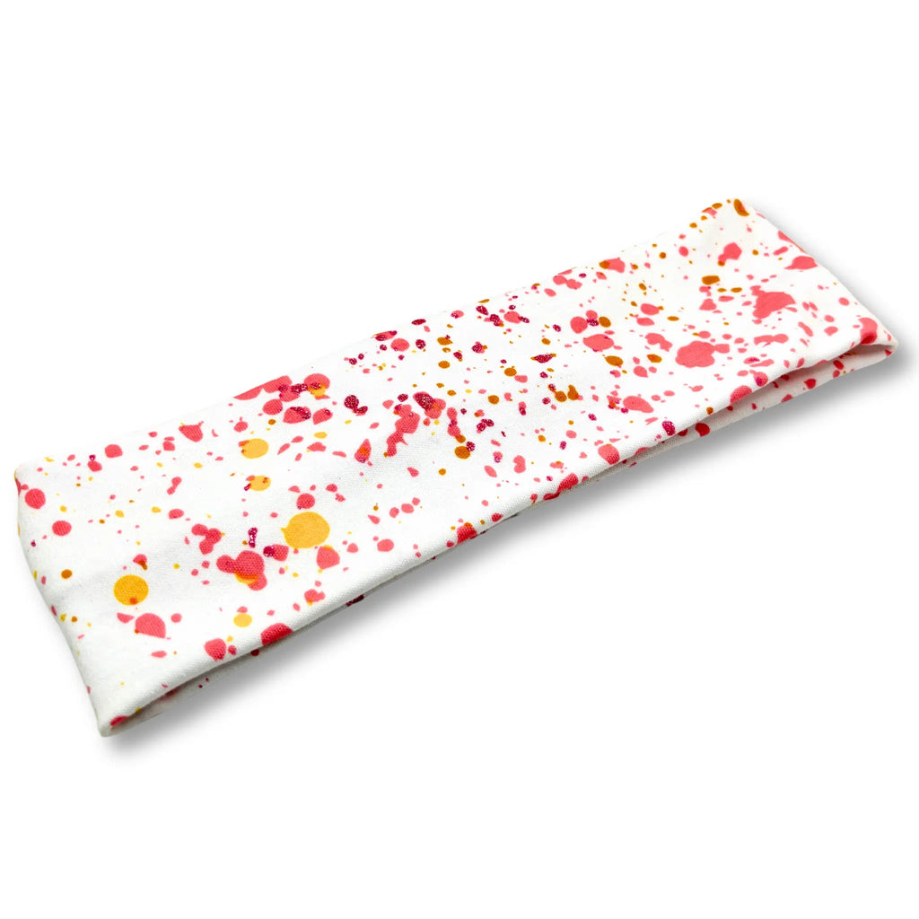 Splatter Paint White Headband