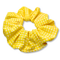 Yellow Gingham Spring Scrunchie