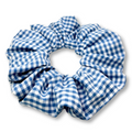 Blue Gingham Spring Scrunchie