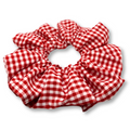 Red Gingham Spring Scrunchie