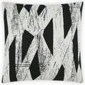 Ozone Ebony Black Throw Pillow With Insert