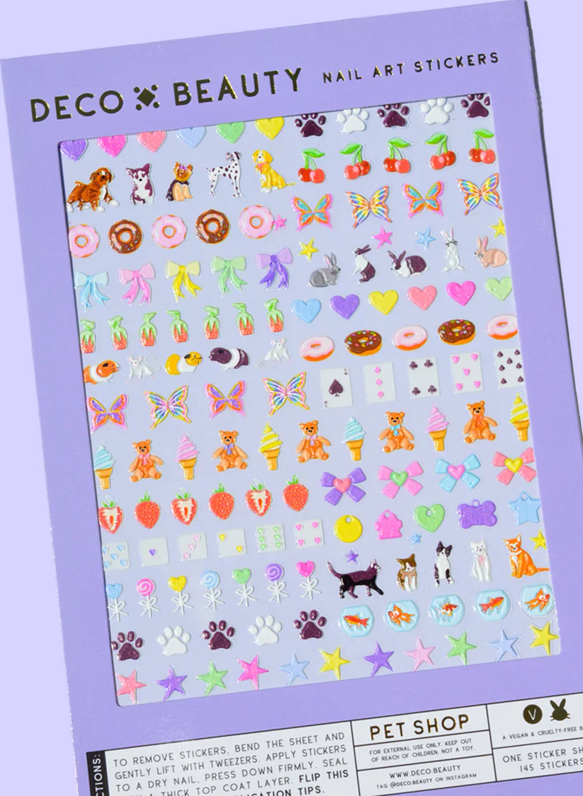"Pet Shop" Deco Beauty Nail Art Stickers