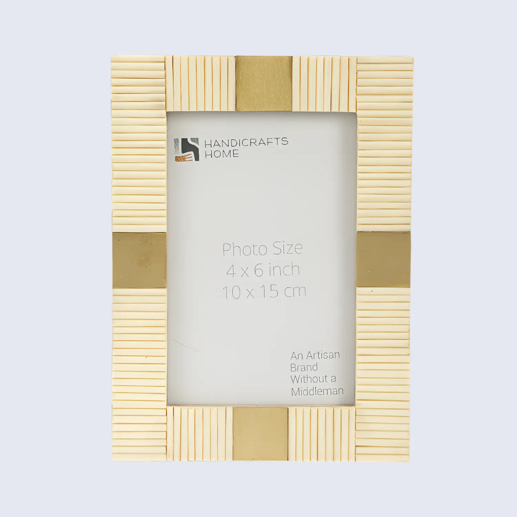 Picture Frame Deco Accent Collection Resin Inlay White – 3 Sizes