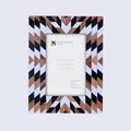 Picture Frame Herringbone Pattern Wood & Resin Inlay - 4x6, 5x7