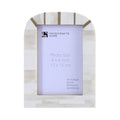 Picture Frame Palace Vista Collection Bone Inlay Brass White 4x6"