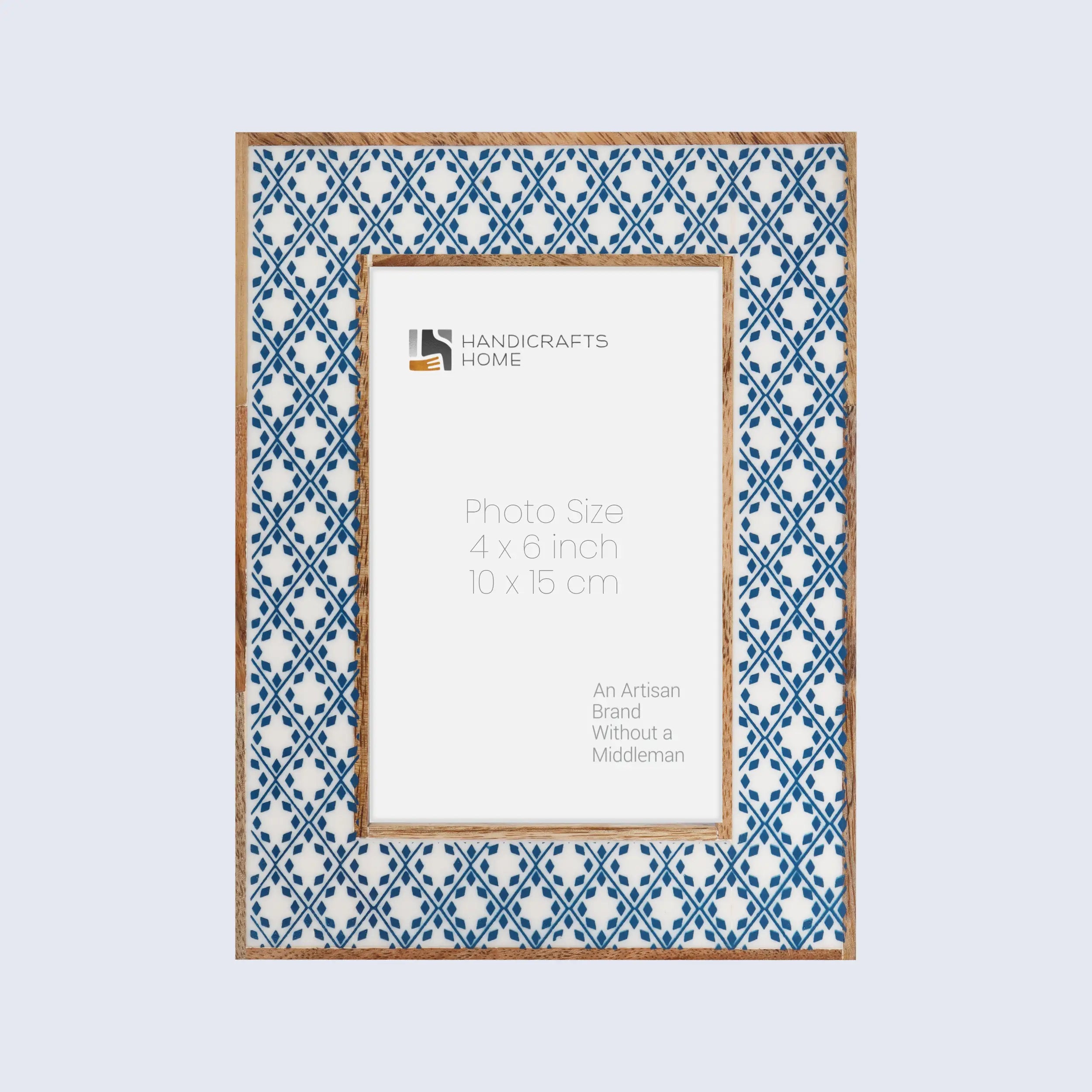 Picture Frame Rhythm Diamonds Collection Resin Inlay - 4x6, 5x7 & 8x10