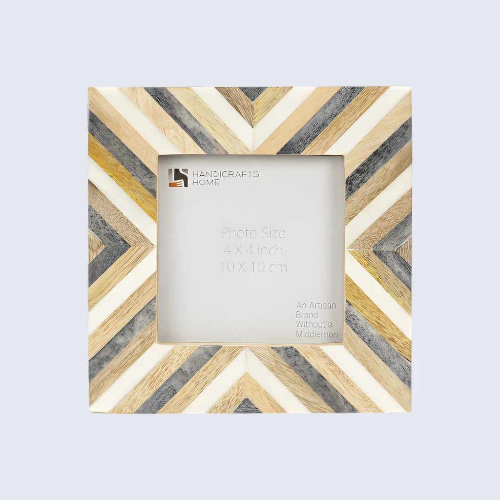 Baby Picture Frames Hypno Daze Collection Wood & Resin Inlay - 4" x 4"