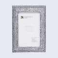 Picture Frames Rhythm Particles Collection Resin Inlay Black White 4x6 5x7 8x10"