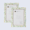 Picture Frame Mother of Pearl Collection Mother of Pearl Green Pack of 2 -3 sizes