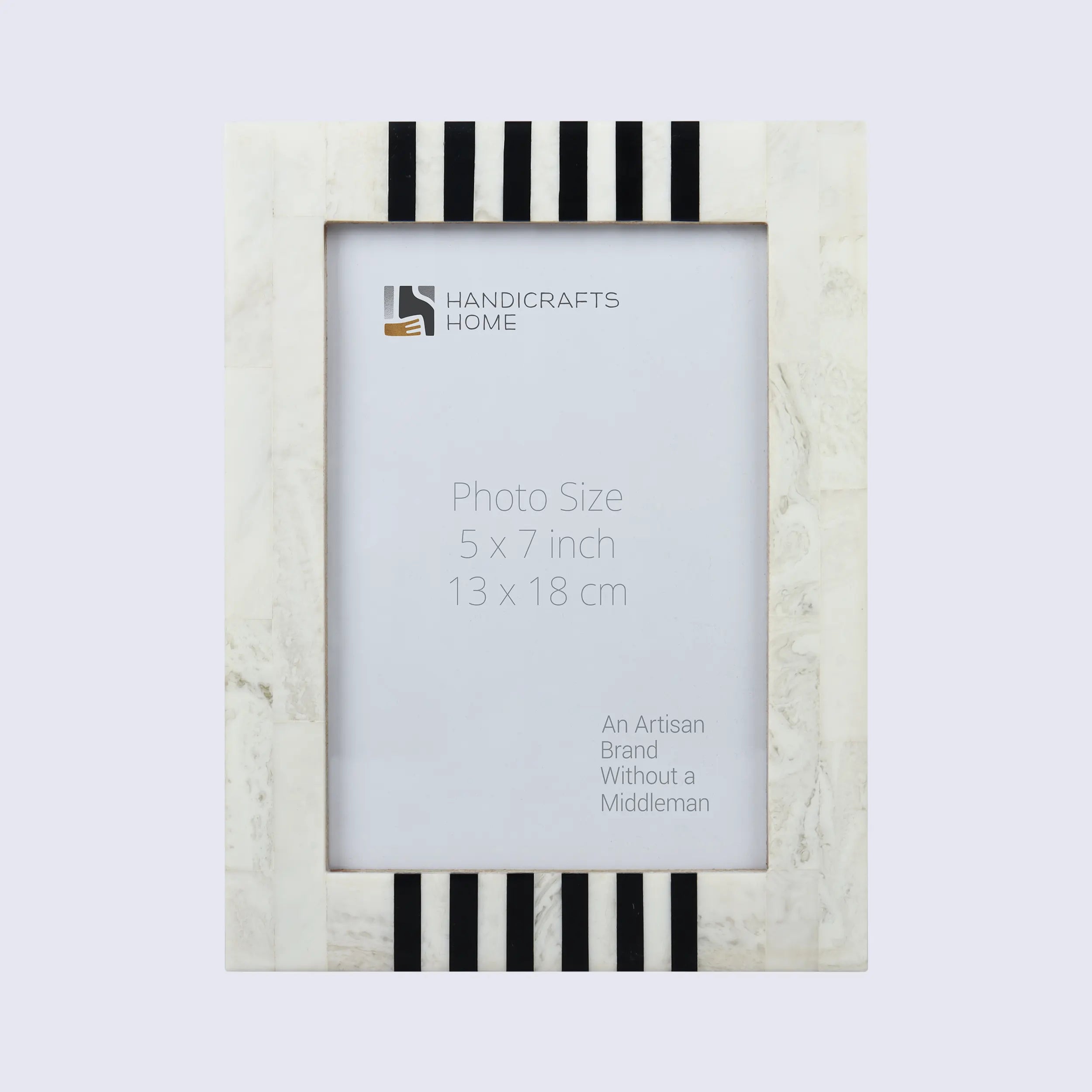 Picture Frame Contour Alto Pattern Collection Resin Inlay White & Black – 4x6, 5x7 & 8x10"