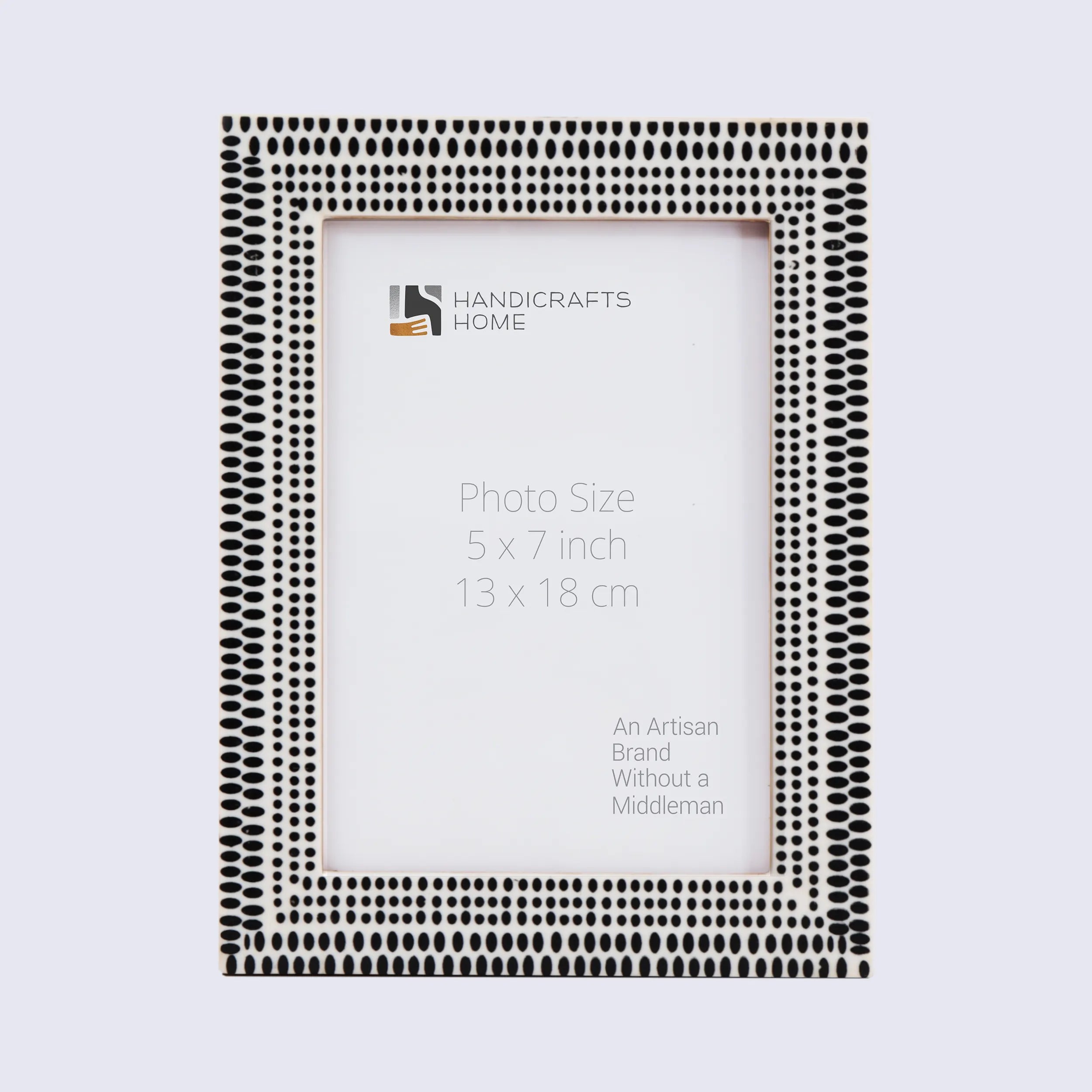 Picture Frames Rhythm Particles Collection Resin Inlay Black White 4x6 5x7 8x10"
