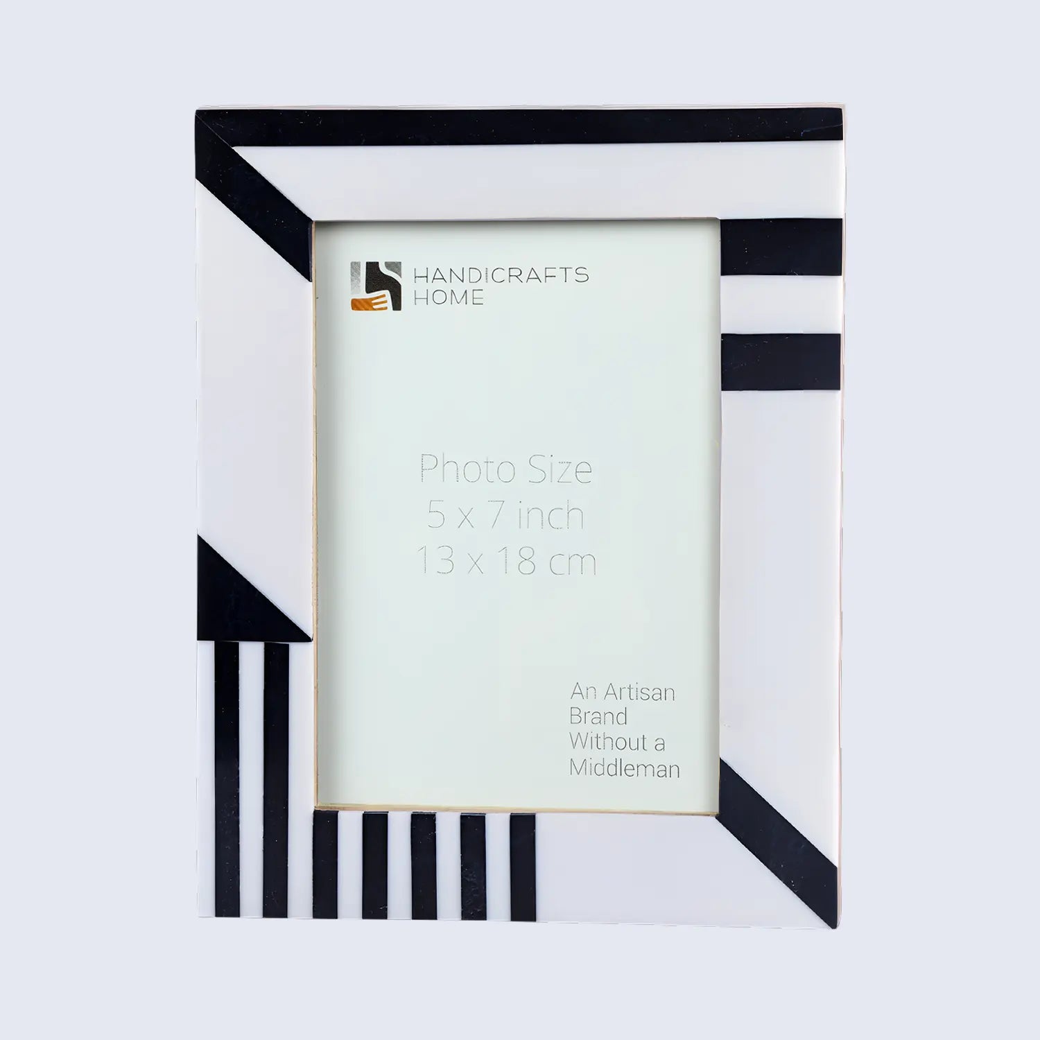 Picture Frames Silhouette Shaped Collection Bone Inlay Black White 4x6 5x7"