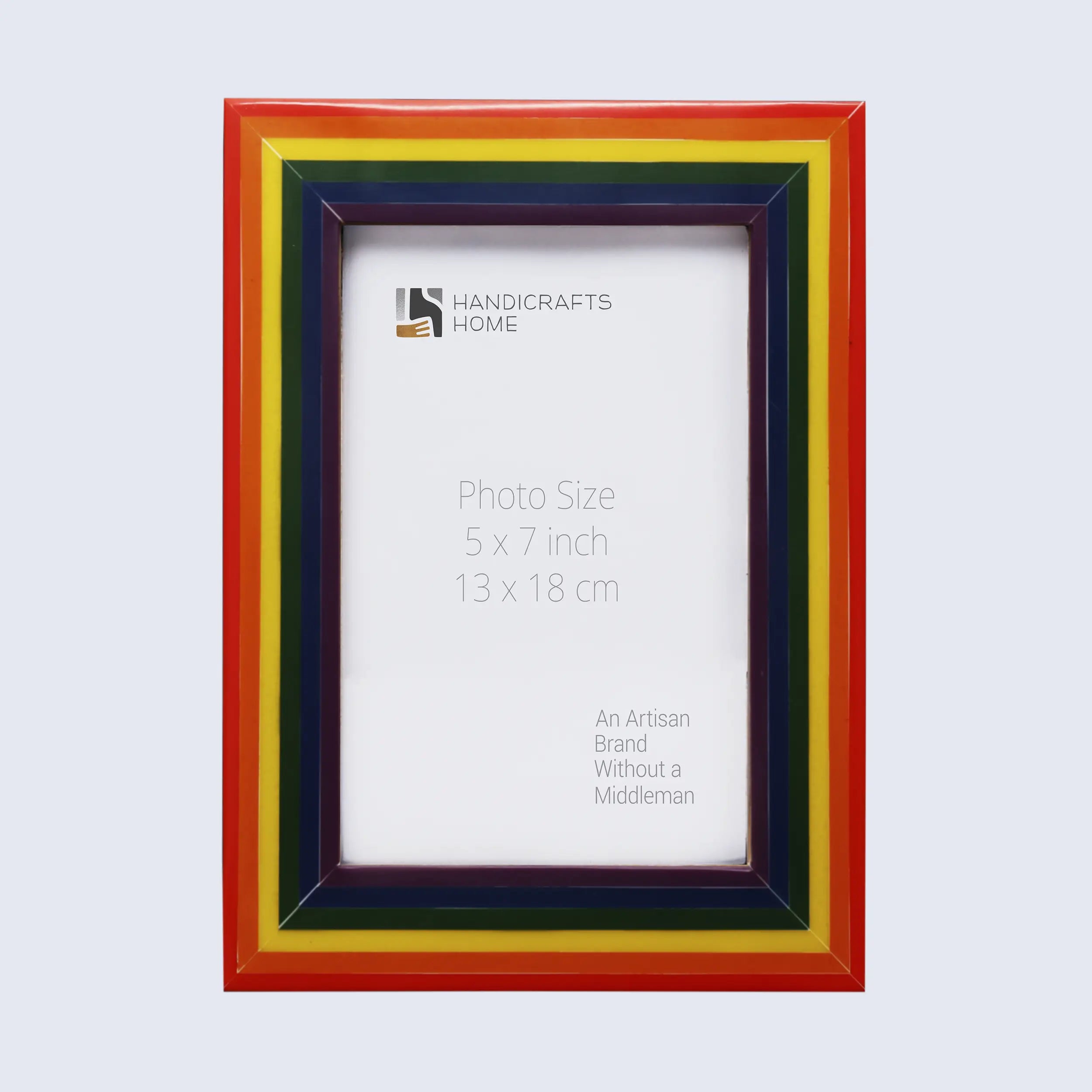 Picture Frame Spectrum Pride Collection Resin Inlay Multi-Color – 4x6, 5x7 & 8x10
