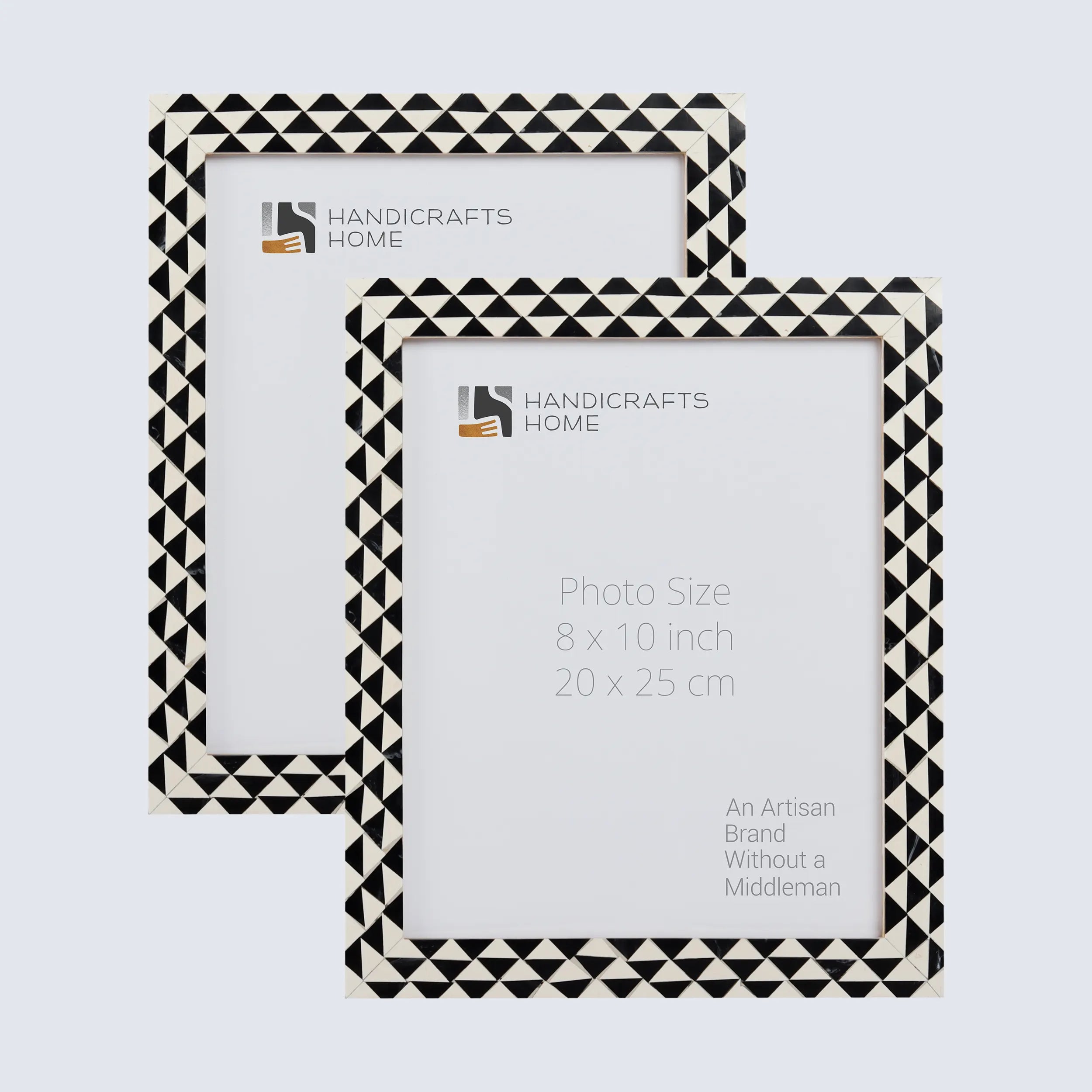 Picture Frame Marquet Prism Pattern Collection Resin Inlay Multi Color Pack of 2 in 8 Sizes