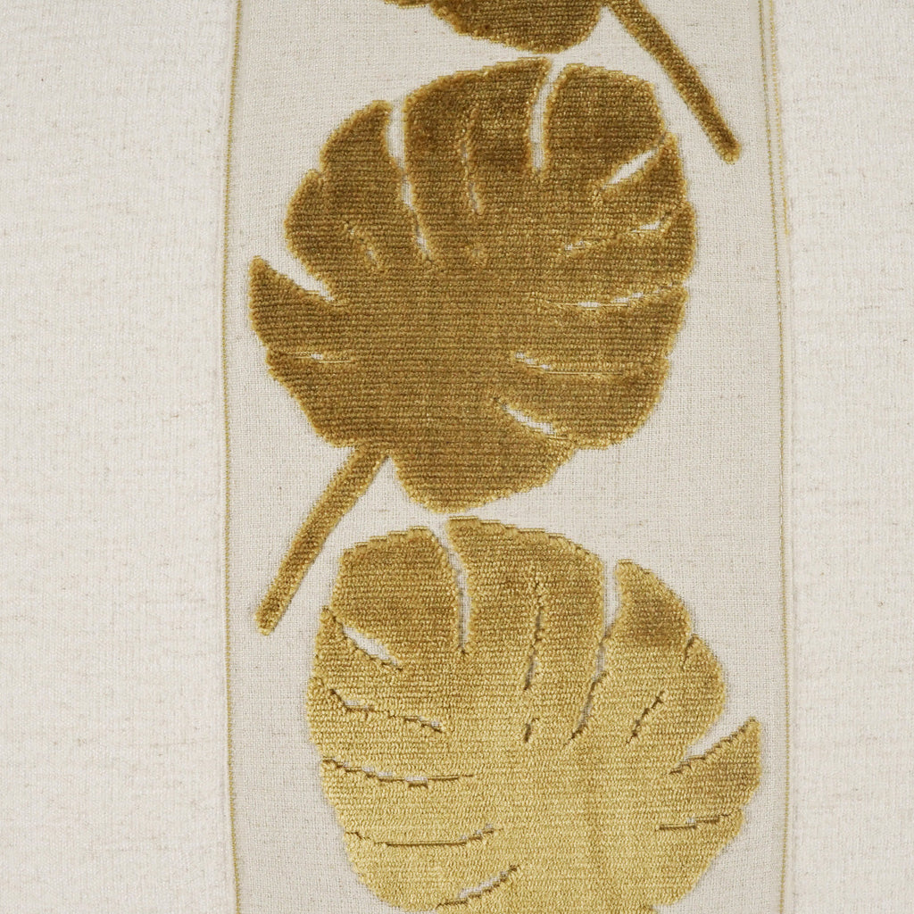 Palm Leaf Handcrafted Throw Pillow