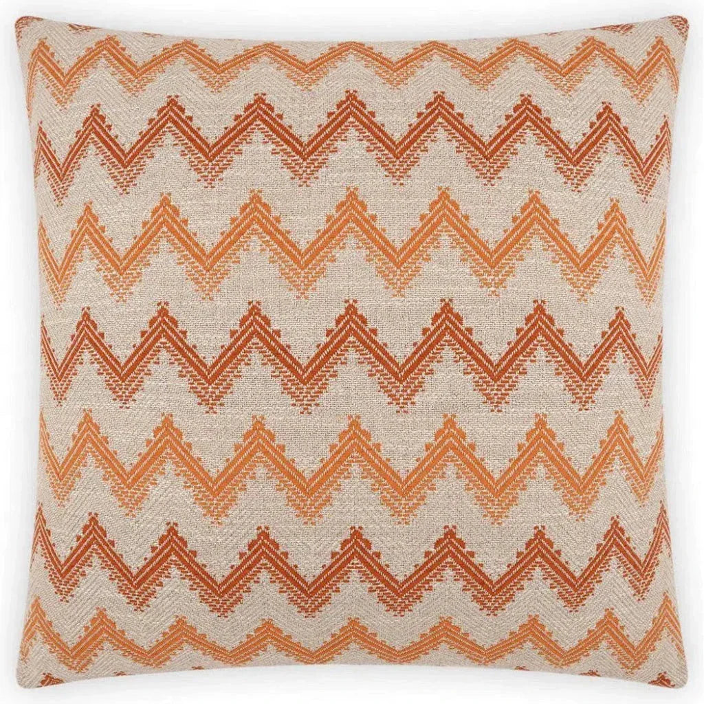 Parquet Paprika Red Throw Pillow With Insert