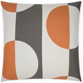 Phases Orange Throw Pillow With Insert