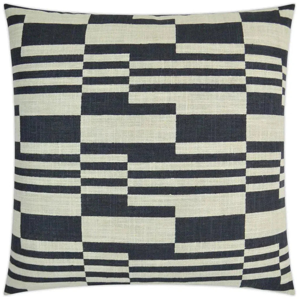 Piano Domino Black Throw Pillow With Insert