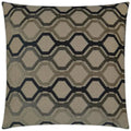 Piazza Smoke Brown Throw Pillow With Insert