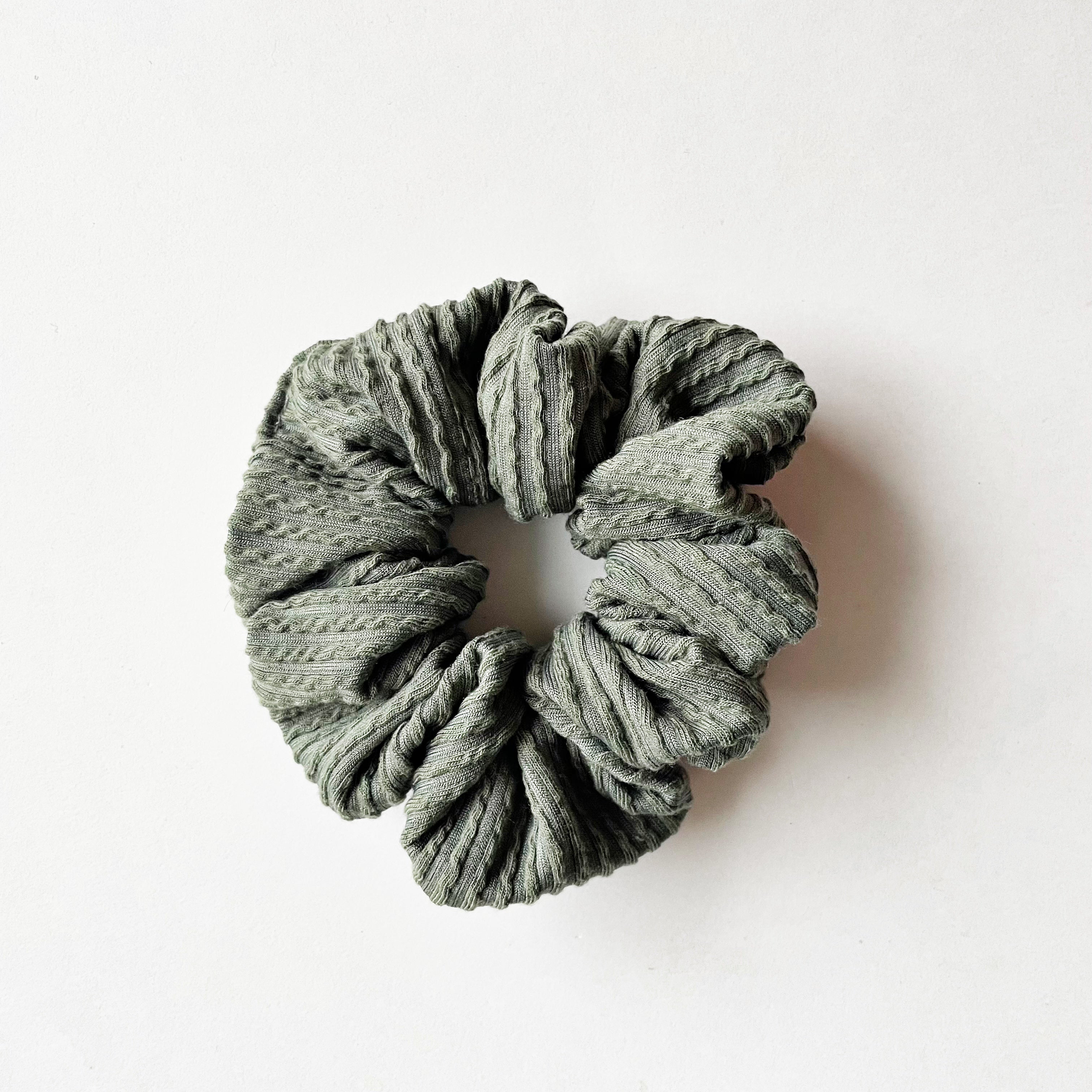 Olive Urban Knit Scrunchie