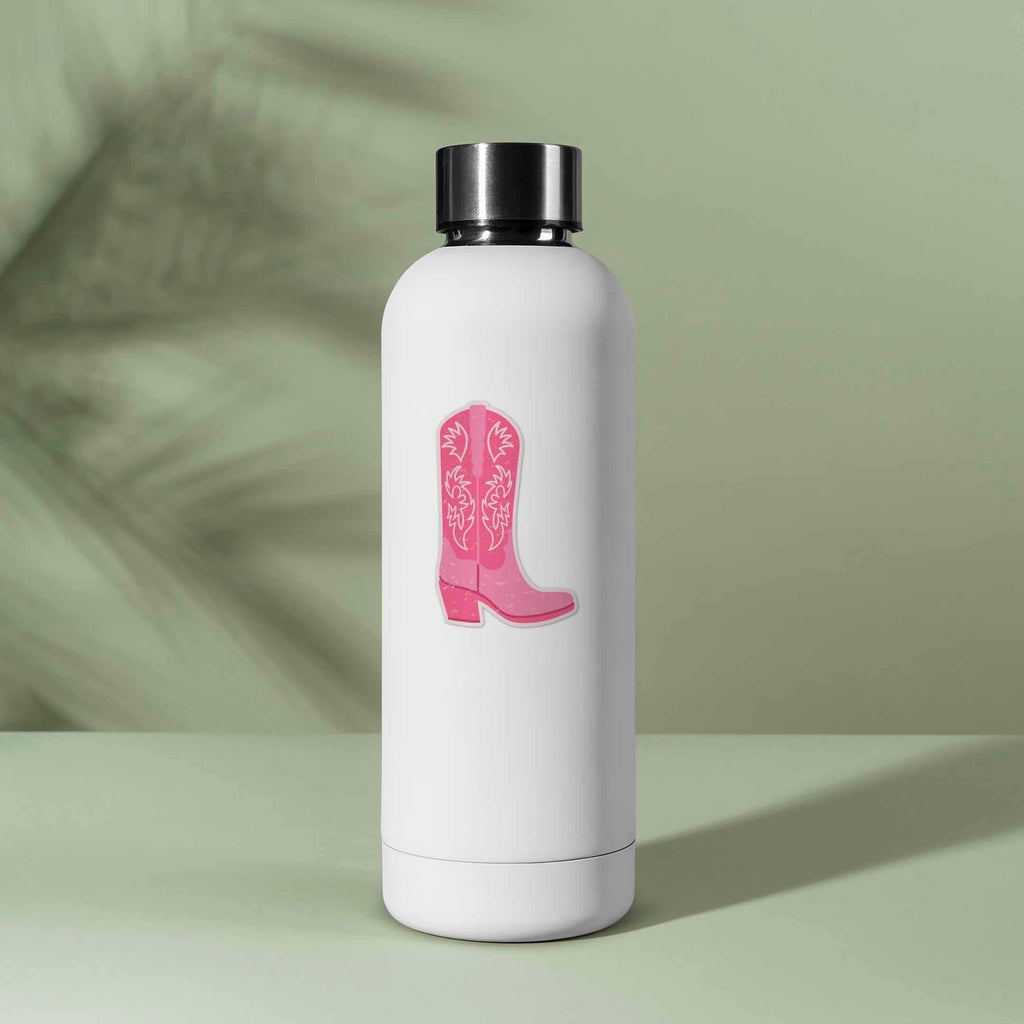 Pink Cowgirl Boots Sticker